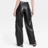 Women's High-Rise Straight Faux Leather Cargo Pants - A New Day™ Black -A New Day™ GUEST 66f945ee defb 4c0a bc09 b9bbecb034a0