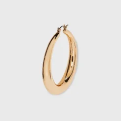 Thick Hoop Earrings - A New Day™ Gold: Nickel-Free Metal, Hinge Closure, 1.92" Diameter -A New Day™ GUEST 690960e5 1665 4a35 a452 441aea2a52cb
