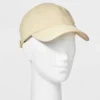 Women's Cotton Backless Baseball Hat - A New Day™ Off-White: Midweight Fabric, Ponytail Opening, Snap Closure -A New Day™ GUEST 6998fe4d 47be 440d 8496 a3f5110bf388