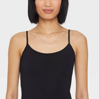 14K Gold Plated Twist And Figaro Chain Faux Duo Necklace - A New Day™ Gold 3 14K Gold Plated Twist And Figaro Chain Faux Duo Necklace - A New Day™ Gold