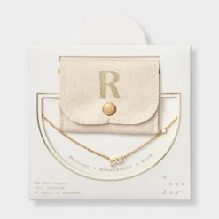 14K Gold Dipped Cubic Zirconia Initial Necklace - A New Day™ -A New Day™ GUEST 6b982dac 2ec6 4642 8541 ba29270fce81