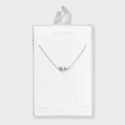 Sterling Silver Dainty Sunflower With Pearl Necklace - A New Day™: Cable Chain, Spring Ring Clasp, Polished Finish, 19" Length -A New Day™ GUEST 6de64173 8f9c 4eed a1de b184538d771f