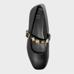 Women's Rebecca Embellished Strap Mary Jane Flats With Memory Foam Insole - A New Day™ -A New Day™ GUEST 702f29c6 5520 4317 a150 74cf04a266e4