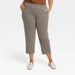Women's High-Rise Regular Fit Tapered Ankle Knit Pants - A New Day™ -A New Day™ GUEST 7124b64c 2f8d 4bad a50a 317c1fd6f67b