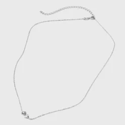 Sterling Silver Dainty Sunflower With Pearl Necklace - A New Day™: Cable Chain, Spring Ring Clasp, Polished Finish, 19" Length -A New Day™ GUEST 74e5f07e 2f62 41f5 93d1 f35bae45d212