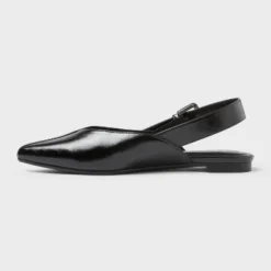 Women’s Victoria Sling Back Side Buckle Flats With Memory Foam Insole – A New Day™