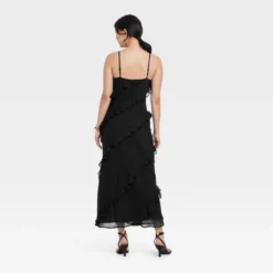 Women's Ruffle Maxi Slip Dress - A New Day™