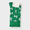 Women's Dogs Scallop Cuff 3pk Crew Socks - A New Day™ Green/White/Black 4-10 -A New Day™ GUEST 77f6516d dbdf 4a5e a308 0bd1b12f6590