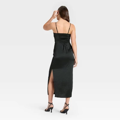 Women's Column Slip Dress - A New Day™ Black 3 Women's Column Slip Dress - A New Day™ Black