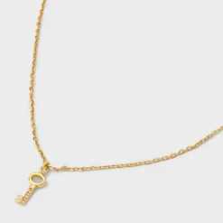 Cubic Zirconia 14k Gold Plated Pave Necklace With Extender - A New Day™ -A New Day™ GUEST 7e6b191d 711c 4de9 9253 21c6cf3aa4f8