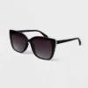 Women's Oversized Cateye Sunglasses - A New Day™ Black -A New Day™ GUEST 8379a899 c8fd 47b9 bc18 426b80b3adee
