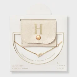 14K Gold Dipped Cubic Zirconia Initial Necklace - A New Day™ -A New Day™ GUEST 8448e190 a916 4f47 953b fe6d0867b928