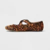 Women’s Tasmin Leopard Print Flats – A New Day™ Light Brown