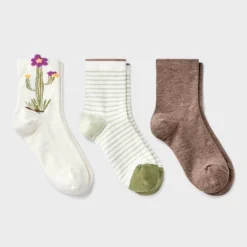 Women's 3pk Mid Crew Socks - A New Day™ -A New Day™ GUEST 888262a1 0d19 49f9 baf7 768353e6bc64