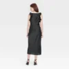Women's Ruffle Sleeve Satin Maxi Dress - A New Day™ -A New Day™ GUEST 8a1d7c43 c158 4aea b9b4 bd968f39153c