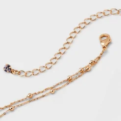 Gold 2 Row Satellite Chain Necklace - A New Day™ Gold: Nickel-Free Multi-Strand Jewelry With Lobster Claw Clasp -A New Day™ GUEST 8ae18531 7624 414c 9088 c915be5e3977