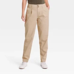 Women's High-Rise Pleat Front Tapered Chino Pants - A New Day™ -A New Day™ GUEST 8ef4f292 b8d4 4ad3 9284 4216a9185de4