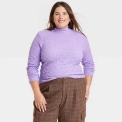 Women's Long Sleeve Slim Fit Mock Turtleneck T-Shirt - A New Day™ -A New Day™ GUEST 9073e17e 3faa 45c5 b299 9e543625c797