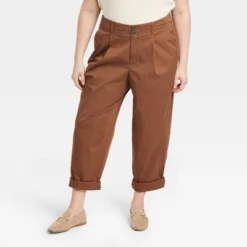 Women's High-Rise Pleat Front Tapered Chino Pants - A New Day™ -A New Day™ GUEST 908291ab f53e 4c2a 9479 b99003a41731
