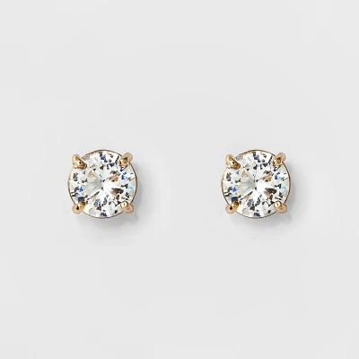 Women's Round Crystal Stud Earring - A New Day™ 4 Women's Round Crystal Stud Earring - A New Day™ - Image 2