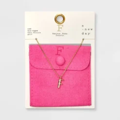 Gold Dipped Cubic Zirconia Initial Pendant Necklace - A New Day™ Gold -A New Day™ GUEST 929a37c4 6827 4447 a075 5fef99585635
