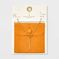 Gold Dipped Scattered Cubic Zirconia Initial Pendant Necklace - A New Day™ Gold -A New Day™ GUEST 92cec167 0a22 42c6 a8b2 4a1f833434e4