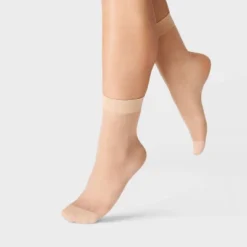 Women's 20D Sheer 3pk Anklet Socks - A New Day™