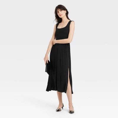 Women's Knit Ballet Midi Shift Dress - A New Day™ 4 Women's Knit Ballet Midi Shift Dress - A New Day™ - Image 2