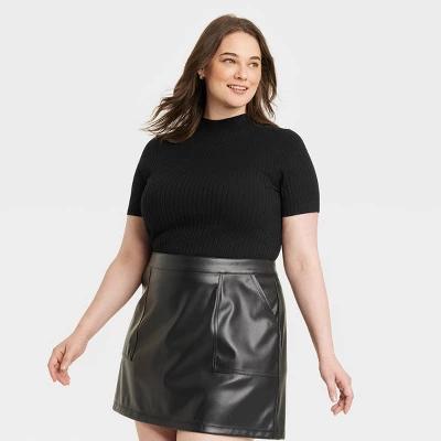 Women's Mock Turtleneck Ribbed Sweater - A New Day™ 5 Women's Mock Turtleneck Ribbed Sweater - A New Day™ - Image 3