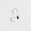 Sterling Silver Cubic Zirconia Threader Duo Hoop Earrings - A New Day™ Silver -A New Day™ GUEST 99e50b8b 9e58 400f aa96 497d909d83f9