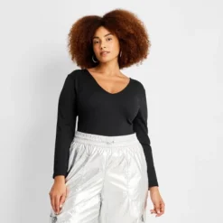 Women's Long Sleeve Slim Fit Reversible Seamless T-Shirt - A New Day™ -A New Day™ GUEST 9af56a61 ff47 45a1 b418 2be176c72344