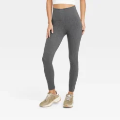Women's High Waisted Cotton Blend Seamless Leggings - A New Day™ -A New Day™ GUEST 9b237b71 70e3 4eab a61c b77686e420a5