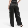 Women's High-Rise Satin Cargo Pants - A New Day™ -A New Day™ GUEST 9e197133 70e3 4852 a3f2 3dca780c3aad