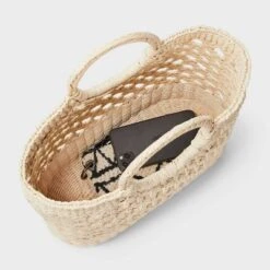 Straw Circle Handle Tote Handbag - A New Day™ Ivory: Woven Structured Bag, Paper Straw Material -A New Day™ GUEST 9e9dd80b 1288 4444 97f7 fd48c142b3c8