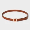 Women's Chunky Center Bar Buckle Belt - A New Day™ Brown -A New Day™ GUEST a245f3a9 54dd 4475 8939 110ba80eb8d0