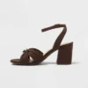 Women’s Bibi Strappy Peep Toe Heels – A New Day™ Brown -A New Day™ GUEST a542e487 16e3 4808 9e7b 07fcd64e36f3