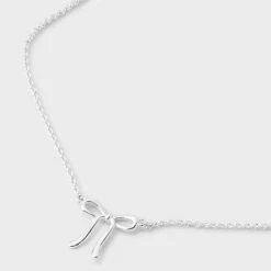 Silver Plated Bow Necklace - A New Day™ Silver 8 Silver Plated Bow Necklace - A New Day™ Silver -A New Day™ GUEST a5bd8f50 0de5 4bd7 8e57 19d473048fb8