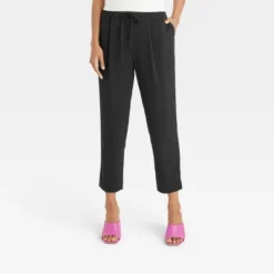 Women's High-Rise Tapered Fluid Ankle Pull-On Pants - A New Day™ -A New Day™ GUEST a5edc159 a687 41cf a9e1 5bb129c0cd5d