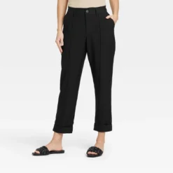 Women's High-Rise Slim Straight Leg Pintuck Ankle Pants - A New Day™ -A New Day™ GUEST a830b9d0 53b8 4176 b5dc 6173169fff33