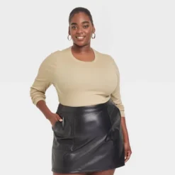 Women's Long Sleeve Slim Fit Crewneck T-Shirt - A New Day™ -A New Day™ GUEST a9c8f522 ea2d 4142 909b 407589e5a8a0