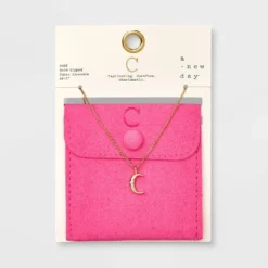 Gold Dipped Cubic Zirconia Initial Pendant Necklace - A New Day™ Gold -A New Day™ GUEST abc81af8 fa82 40eb ba6c a9594d17d703