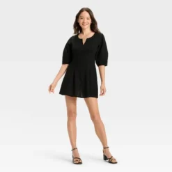 Women's Puff Short Sleeve Corset Mini A-Line Dress - A New Day™ -A New Day™ GUEST acbb2a39 186e 4a64 b561 99c82a0717c1