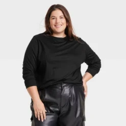 Women's Long Sleeve T-Shirt - A New Day™ -A New Day™ GUEST ada1eba7 f2f7 4421 8e58 ec296abb3241