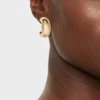 Puffy Hoop Earrings - A New Day™ Gold: Nickel-Free Metal, Zinc, Post Closure, 1.14" Length, 0.78 Oz Weight 1 Puffy Hoop Earrings - A New Day™ Gold: Nickel-Free Metal, Zinc, Post Closure, 1.14" Length, 0.78 Oz Weight -A New Day™ GUEST b18777e9 8976 465b 9fc2 305e6dbca16d