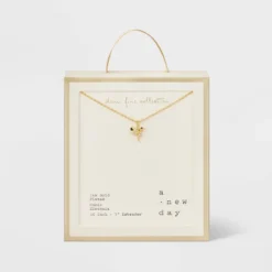 Cubic Zirconia 14k Gold Plated Pave Necklace With Extender - A New Day™ -A New Day™ GUEST b1e68c08 29ea 4b7c 8992 1cacc3d467c4