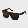 Women's Tortoise Shell Plastic Shield Sunglasses - A New Day™ Brown -A New Day™ GUEST b22aa18e d204 4503 9064 ea9e6c863726