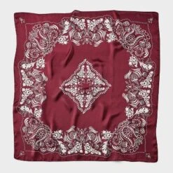 Baroque Printed Scarf - A New Day™ Maroon