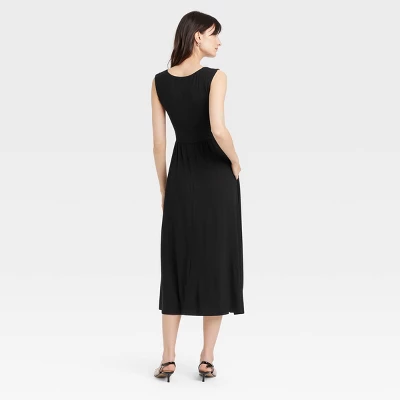 Women's Knit Ballet Midi Shift Dress - A New Day™ 3 Women's Knit Ballet Midi Shift Dress - A New Day™