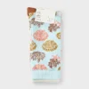 Women's Coastal 3pk Crew Socks - A New Day™ Aqua/Ivory/Coral 4-10: Tagless, Smooth Toe Seams, Lightweight Knit -A New Day™ GUEST b8caeb80 9c79 406b ba40 040cfd61f20b