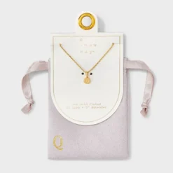 14K Gold Plated Round Initial Pendant Necklace - A New Day™ -A New Day™ GUEST ba91a2d8 658c 4275 a494 4d9caaede6fe